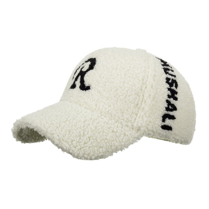 Warm Embroidered Duck Tongue Cap