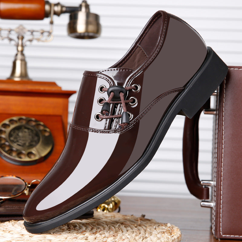 Men's Lace-Up Leather Business Casual Shoes