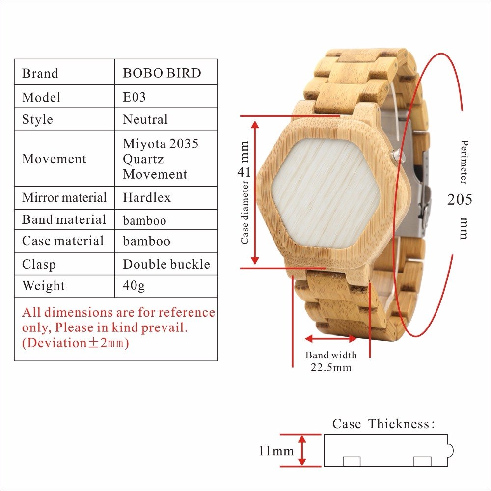 Wooden Wristwatch - Natural Wood Timepiece