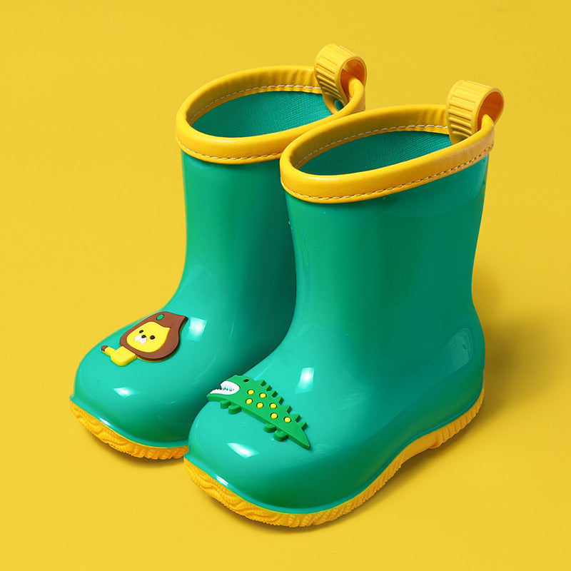 Cartoon Lion and Crocodile Rain Boots for Kids