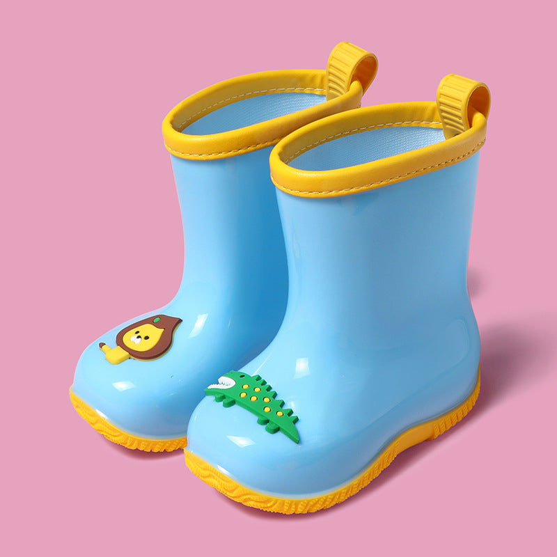 Cartoon Lion and Crocodile Rain Boots for Kids