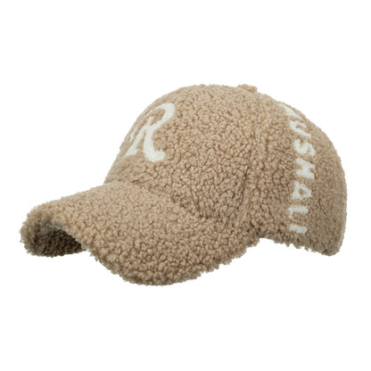 Warm Embroidered Duck Tongue Cap
