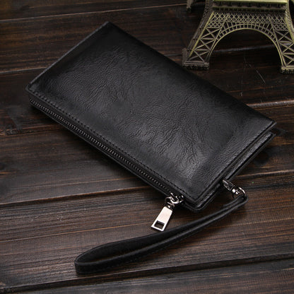 Men's Leather Handbag Wallet for Coins and Phones