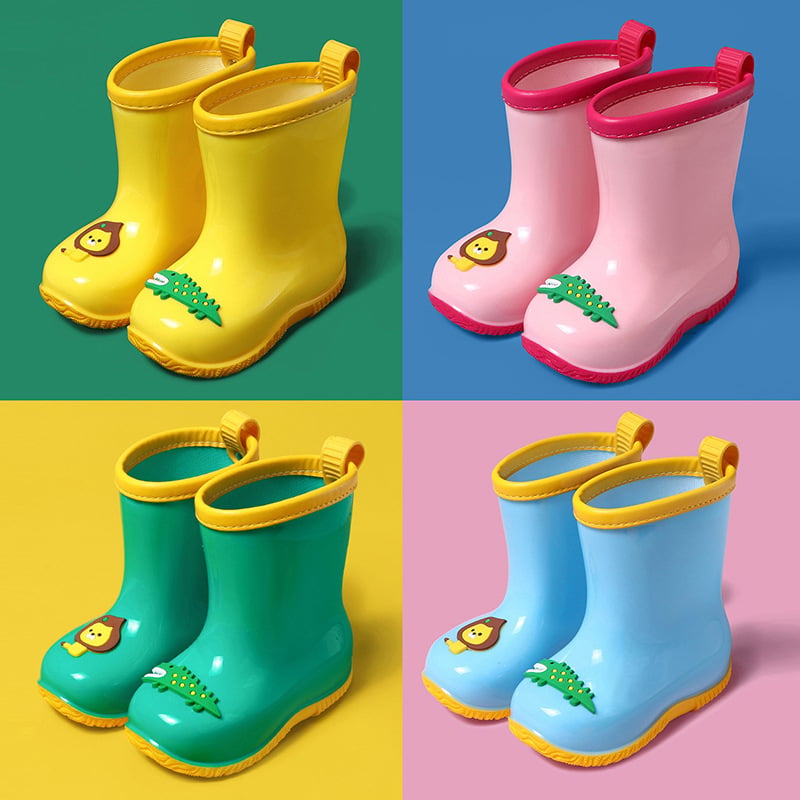Cartoon Lion and Crocodile Rain Boots for Kids