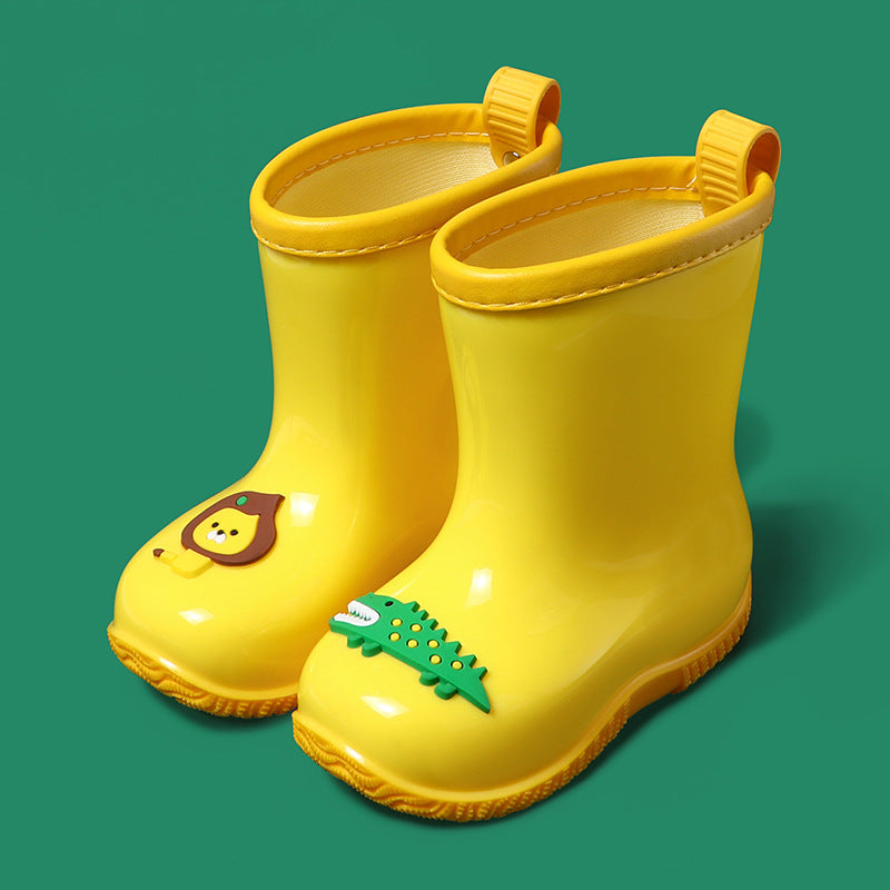 Cartoon Lion and Crocodile Rain Boots for Kids