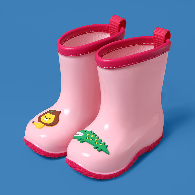 Cartoon Lion and Crocodile Rain Boots for Kids