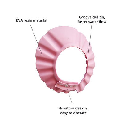 Adjustable Waterproof Baby Bath Shower Cap with Earmuffs